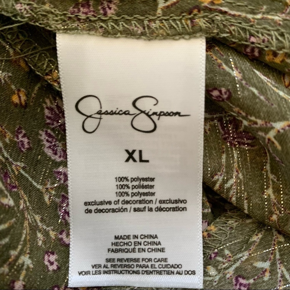 Jessica Simpson New With Tags Binx Ditsy Print Ruffle Sleeve Kimono Size XS - Picture 13 of 14